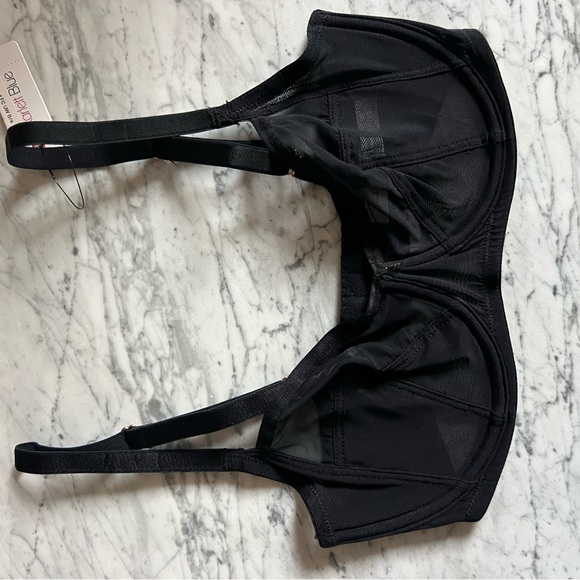 Skarlett Blue Spellbound Black Sheer Underwire Bra Full cup NWT - Picture 4 of 5